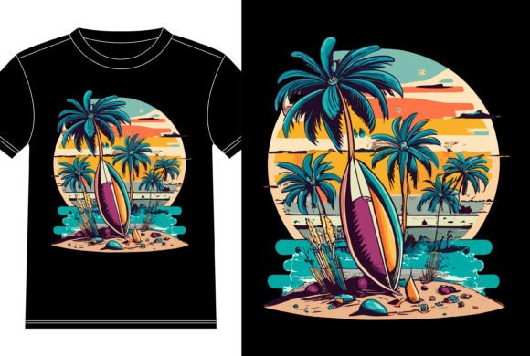 Beach Summer Vibes Tshirt Design Graphics Review