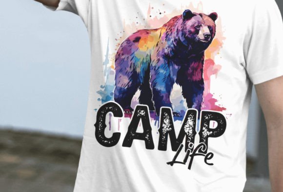 Camping Bear Graphics: Summer T-Shirt Designs Review