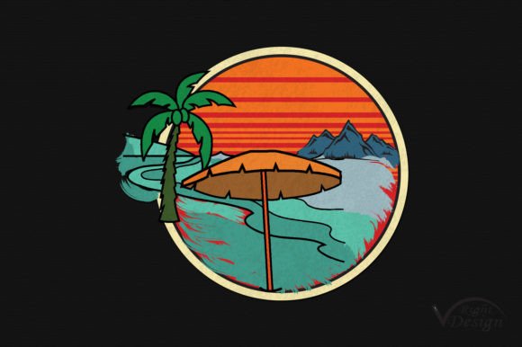 Eye-catching Summer Design for T-Shirt Graphics & Branding