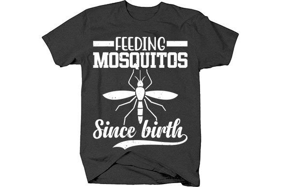Feeding Mosquitos Graphics for Summer T-Shirt Designs