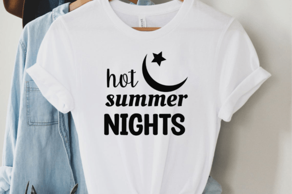 Hot Summer Night SVG T-shirt Design – Perfect for Graphics & Handmade T-Shirt Designs