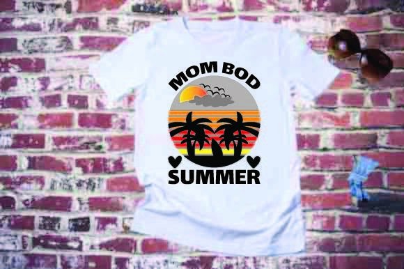 Mom Bod Summer Graphics: T-Shirt Designs for Blogs