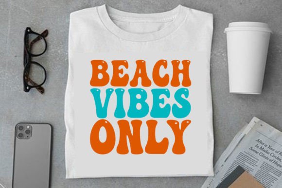 Retro Summer Design, Beach Vibes Only