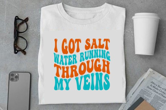 Retro Summer Design, I Got Salt Water Ru