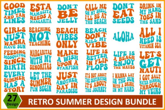 Retro Summer SVG Design Bundle: Graphics That Bring T-Shirt Designs to Life Online