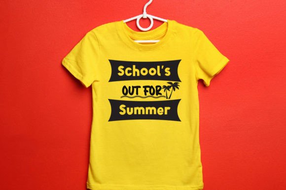 School Out for Summer T-Shirt Design: A Fresh Graphic for Seasonal Branding