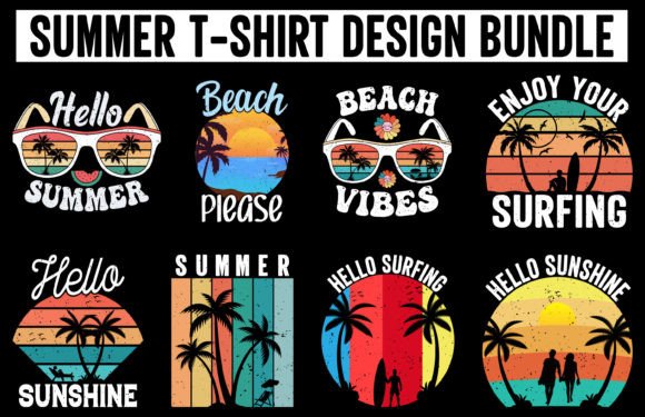 Summer Beach Vacation T Shirts Set Graphics Review