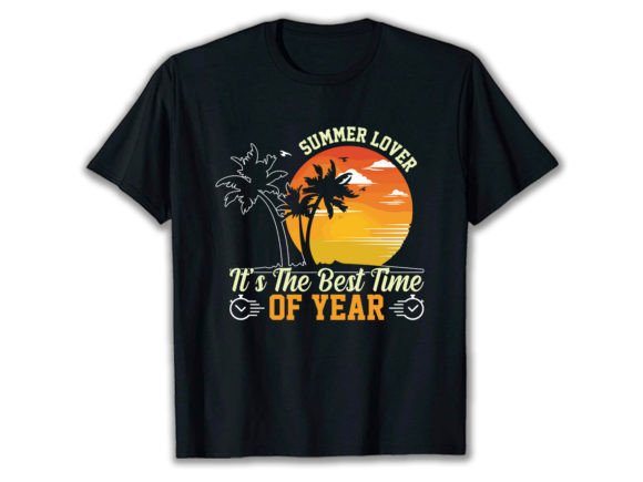 Summer Lover Graphics: T-Shirt Designs for Branding