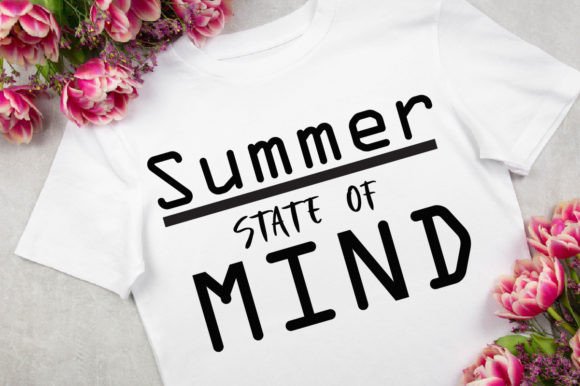 Summer State of Mind T-shirt Design – A Versatile Graphic for Digital Sellers