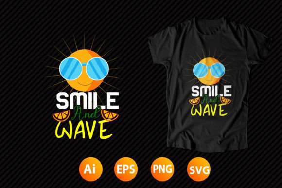 Summer T-shirt Design 37: A Fresh Graphic Design Asset for Lifestyle Bloggers and Digital Publishers
