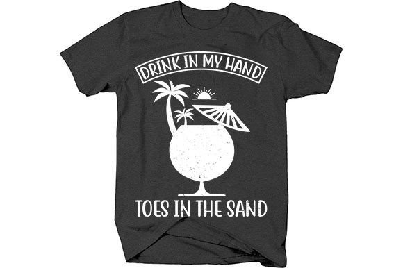 Summer T-Shirt Design Graphics: Drink in My Hand Review