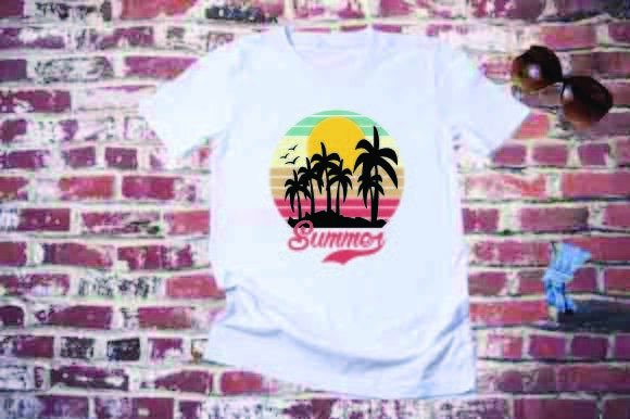 Summer T-Shirt Design Graphics for Editorial Content