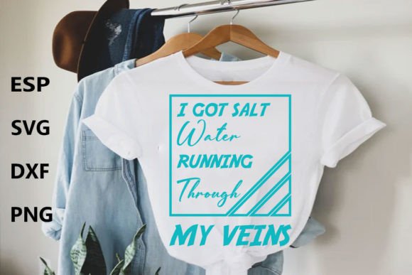 Summer T-shirt Design: I Got Salt Water