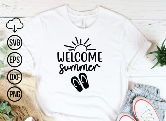 Welcome Summer SVG: Graphics & T-Shirt Designs